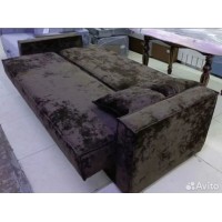 Диван книжка Лофт с узкими подлокотникам плюш