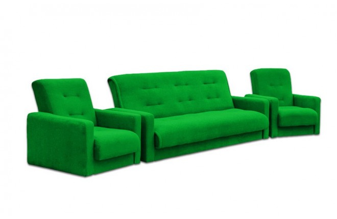 Комплект мягкой мебели диван и два кресла