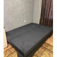 Диван еврокнижка велюр серый Орлеан 