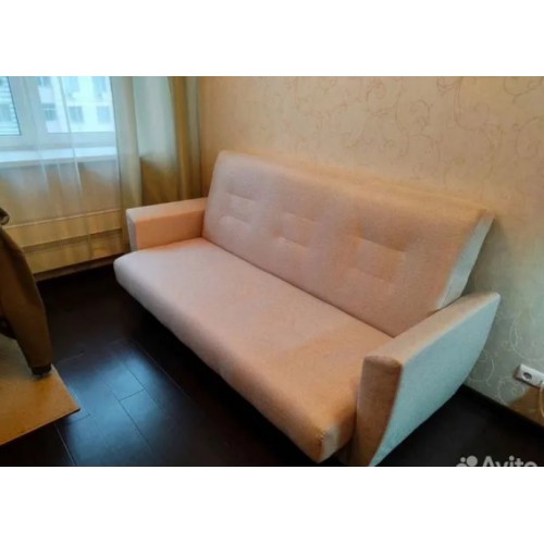 Диван кровать прямой Лира бежевый