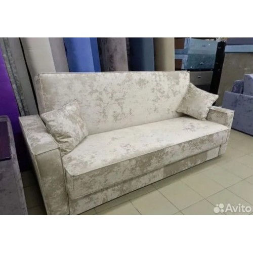 Диван книжка Лофт с узкими подлокотникам бежевый