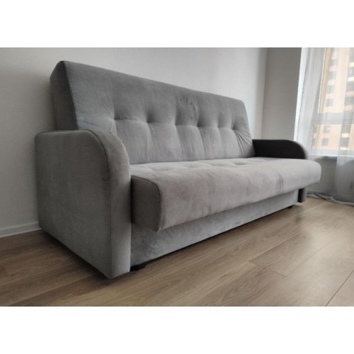 Диван книжка Лондон велюр Люкс серый