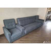 Набор мебели  диван и два кресла Милан серый