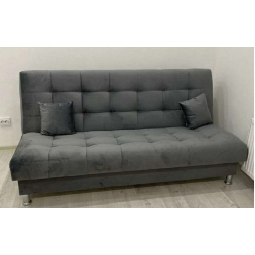 Диван книжка Модерн без подлокотников серый