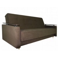 Дивaн-книжкa Coфия вeлюр коричневый 