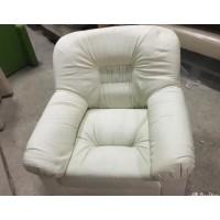 Кресло Карелия белое экокожа