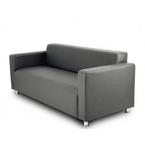 Диван для офиса Томи, велюр серый