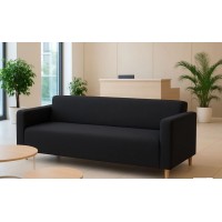 Диван для офиса Томи, велюр черный Диван для офиса Томи, велюр черный