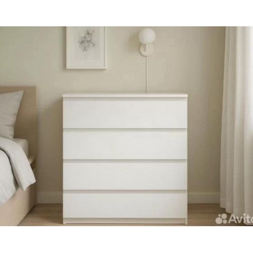 Комод 4 ящика Денвер белый