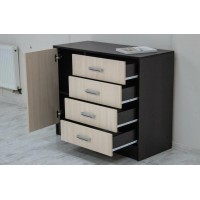 Комод Катрин 6 венге - дуб молочный Комод Катрин 6 венге - дуб молочный