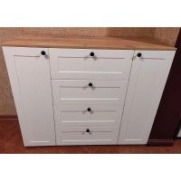 Комод Остин 16.240 Белый шагрень/Дуб Вотан