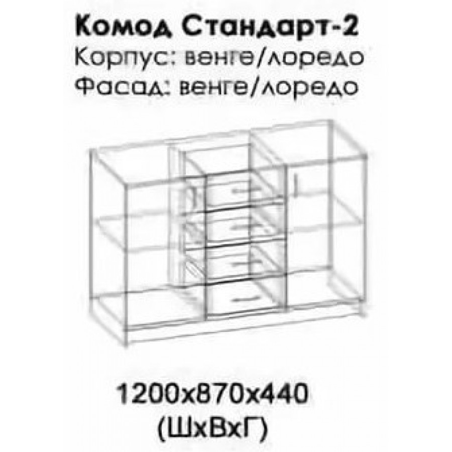 Комод стандарт 2 сборка