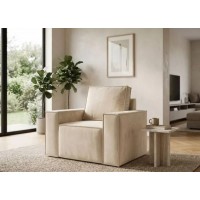 Кресло-кровать Лофт Люкс велюр бежевый