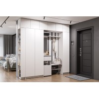 Прихожая с антресолью белая Бали 