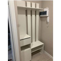 Прихожая с зеркалом 100 см Мия ПР-03 белая