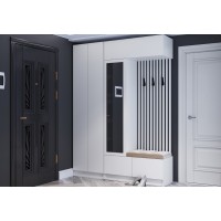 Прихожая белая 160 см. Руэлла