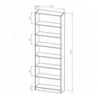 Стеллаж открытый с полками Билли