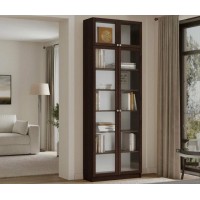 Шкаф книжный Билли 20 с антресолью Венге 