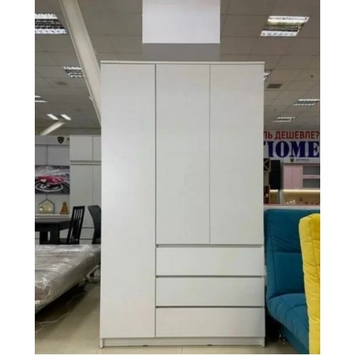 Шкаф трехстворчатый Бали белый