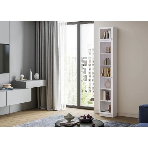 Пенал Билли с антресолью белый