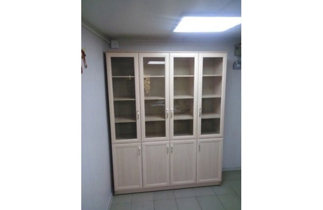 Книжный шкаф со стеклянными дверцами