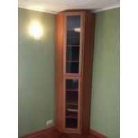  Угловой шкаф книжный со стеклом Талисман