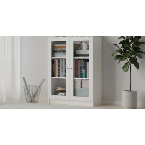 Стеллаж билли ikea низкий белый 80 см.