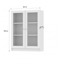 Стеллаж билли ikea низкий белый 80 см.
