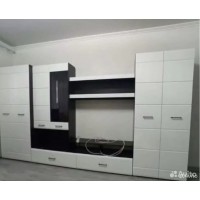 Гостиная Нэнси белый глянец  со шкафом