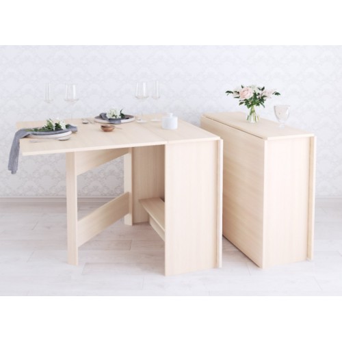 Стол кухонный раскладной, дуб молочный (ТЭКС)